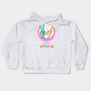 Happy Easter Love bunnies Kids Hoodie